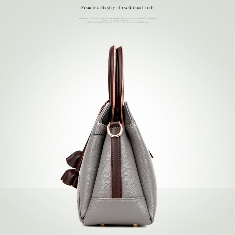 Johnature Luxury Handbag Fashion Large Capacity Women Bag Soft Leather Casual Tote Solid Color Shouler Messenger Bags