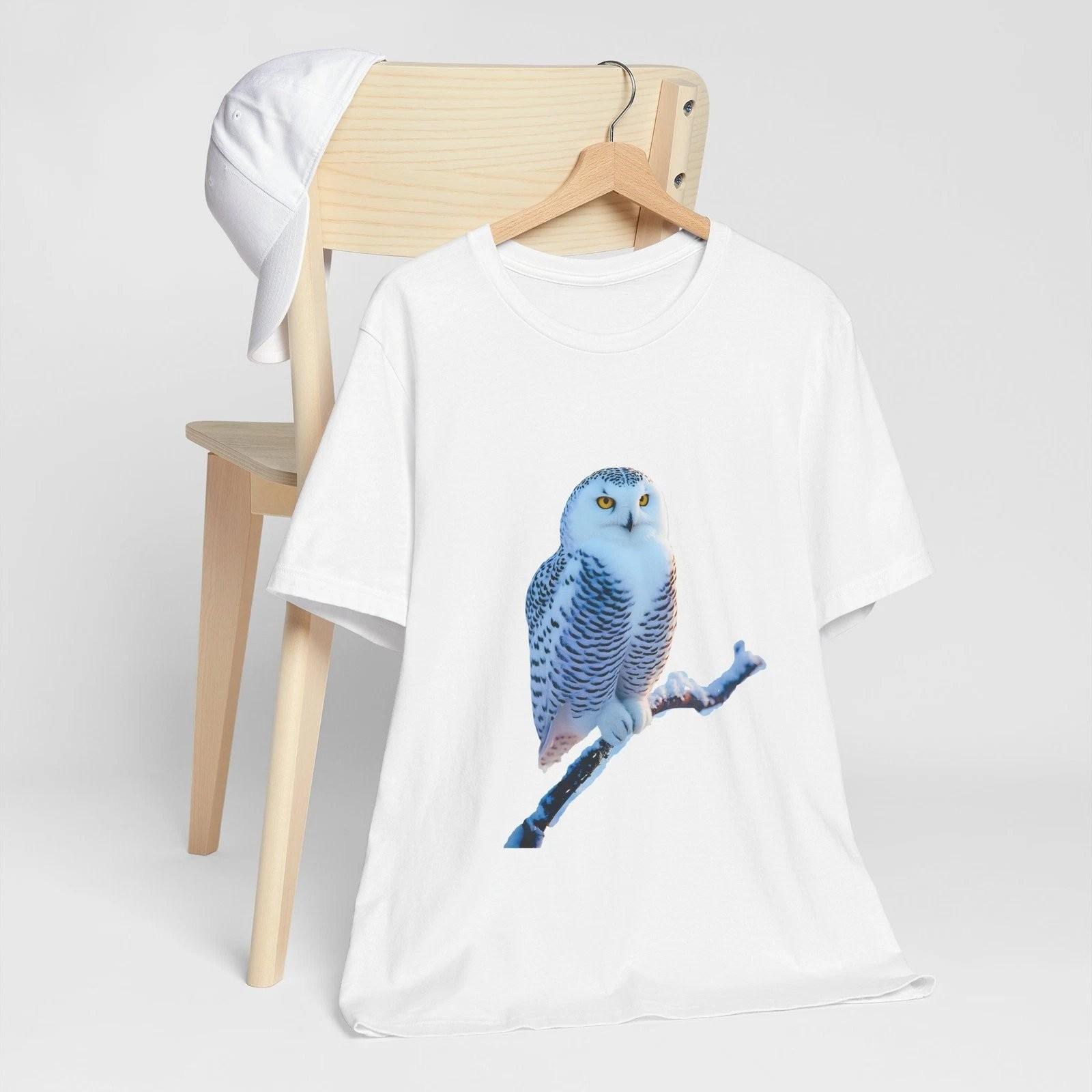 Snowy Owl Winter Nature Graphic T-Shirt XXXXL
