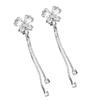 Elegant Butterfly Fringe Long Drop Earrings For Women Copper Alloy Dangle Ear Jewelry Handmade Ear Accessories