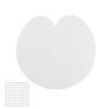 100pcs Heat Shield Guards Professional Salon Single Hole Spacer Template for Hair Extension Bonding