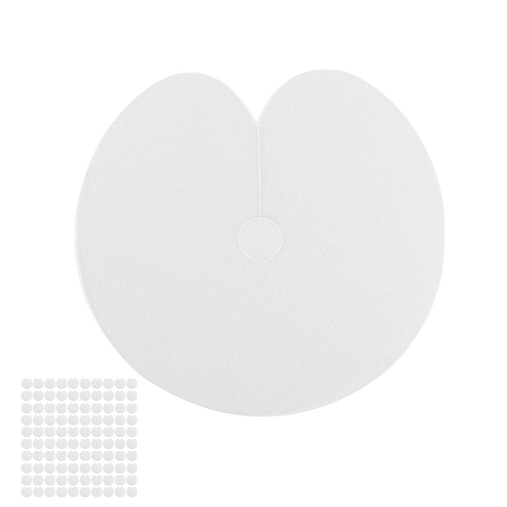 100pcs Heat Shield Guards Professional Salon Single Hole Spacer Template for Hair Extension Bonding
