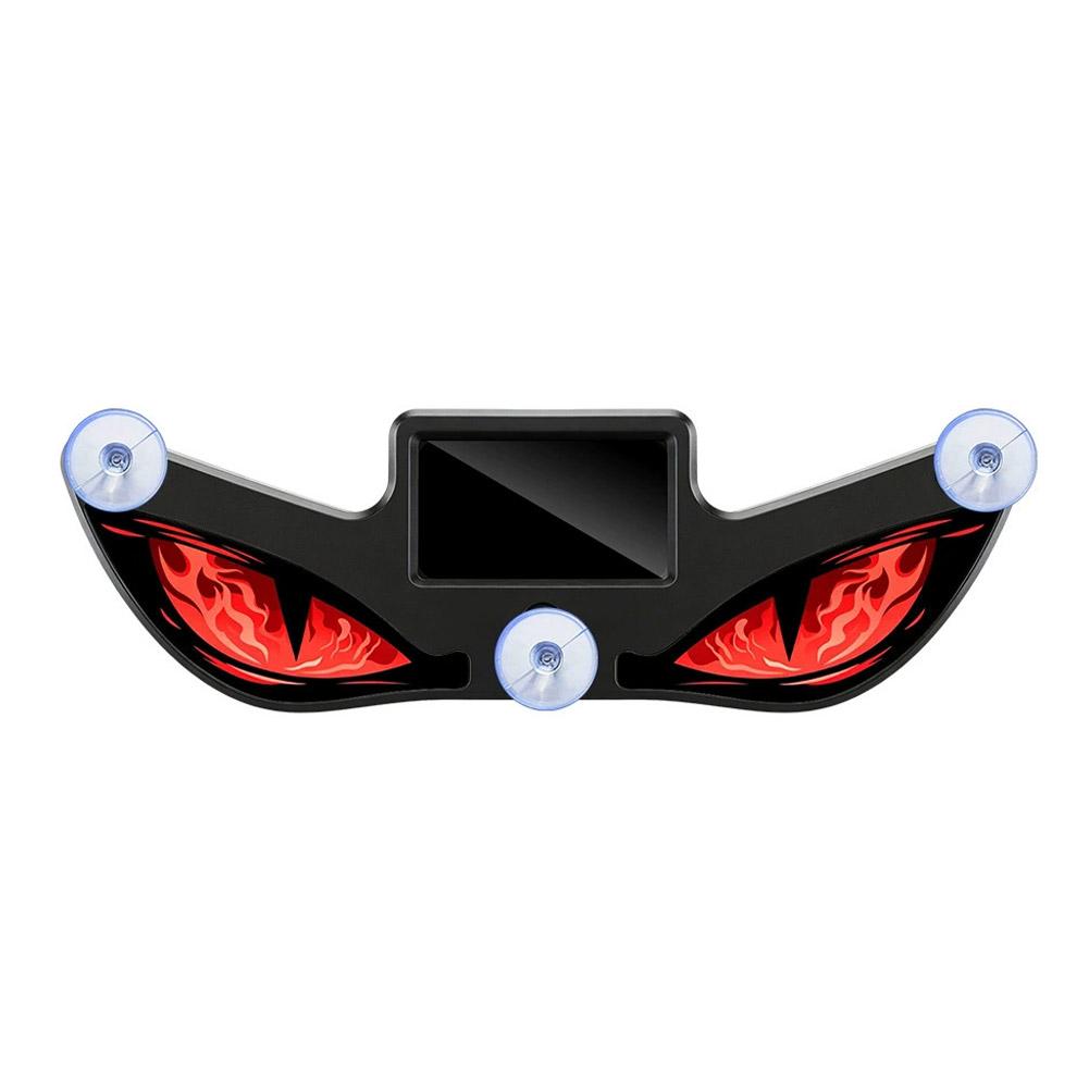 Solar Devil Eyes LED Car Window Light Wireless No Drill Solar Powered Demon Eyes Warning Lights for Cars/ Trucks/SUV/RV/Vans Neon Lights 4