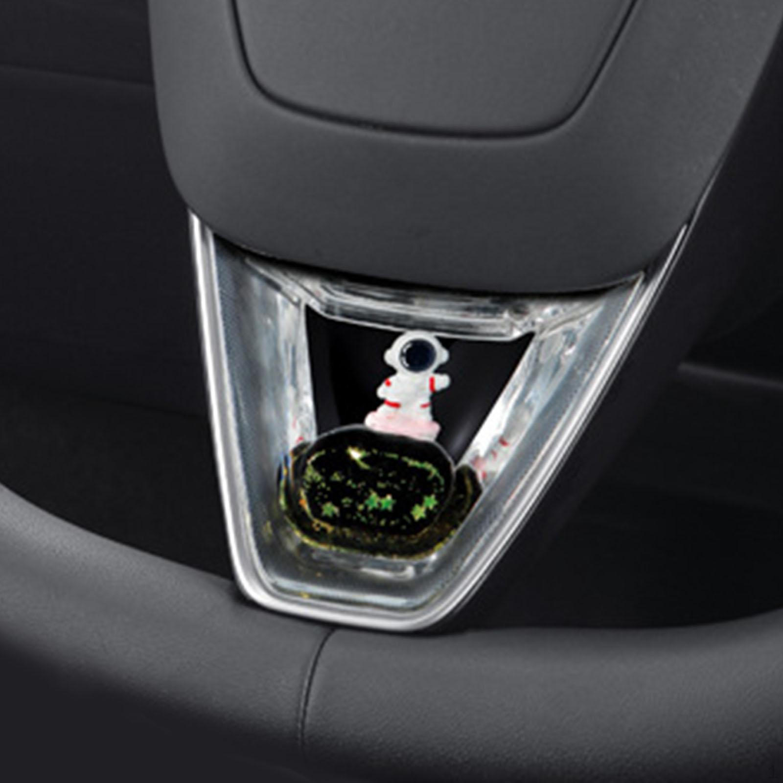 

Car Steering Wheel Decor Vehicle Interior Acrylic Charm Transparent Accessory Clear Black