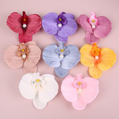 4/8 Stück Orchideen Haarspangen Haarnadeln für Frauen Perle Simulierte Blume Haarspangen Clips für Mädchen Damen Koreanische Haarschmuck