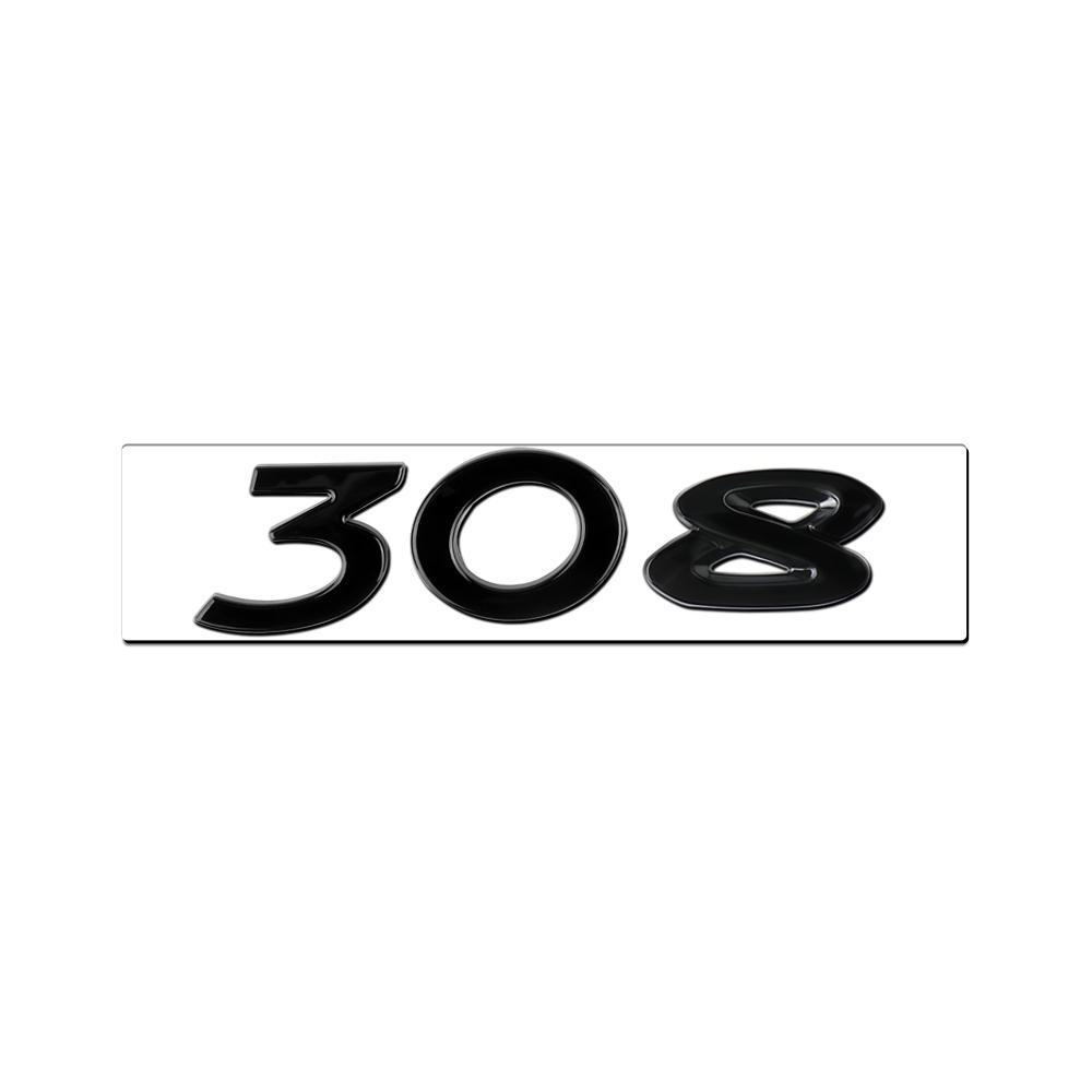 For New Peugeot 206 207 301 307 308 408 508 2008 3008 4008 5008 RCZ 1Pcs ABS Car Badge Sticker Car Body Trunk Decoration Sticker