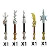 MOC Medieval Building Block Soldier Figure Weapon Accessories Battle Axe Bow Arrow Sword Sheath Shield Assembly Puzzle Brick Toy