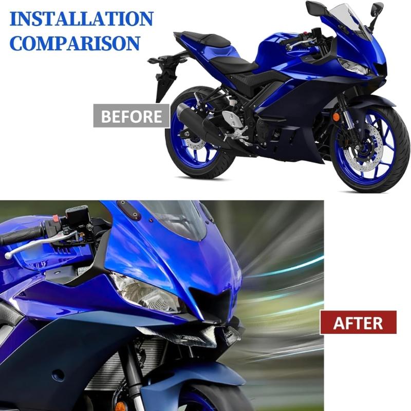 Bike Front Fairing Wing Aerodynamic Designs Motorcycle Stability Enhancement Fairing for Easy Install Motorcycle Fairing
