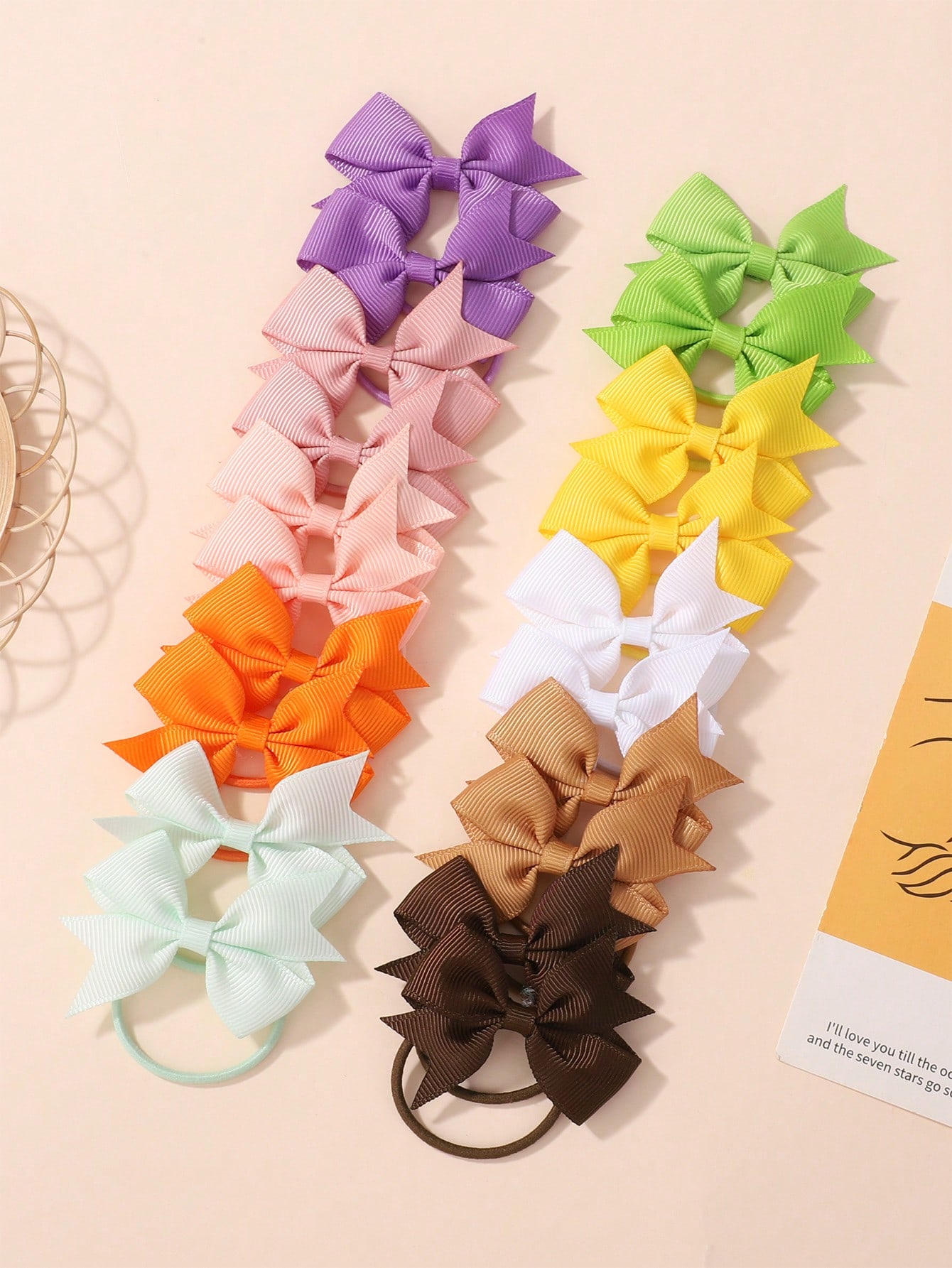 

20/40Pcs 2.36inch Cute Bowknot Hairband Ribbon Head Rope for Baby Girls Boutique Headwear Kids Hair Accessories Gifts