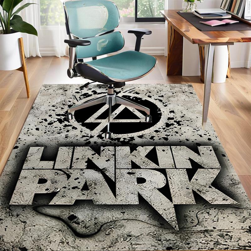 1pc Linkin Park1 Design Area Rug - Non-Slip, Soft & Cozy Floor Mat for Living Room, Bedroom, Office - Indoor/Outdoor Decorative Carpet