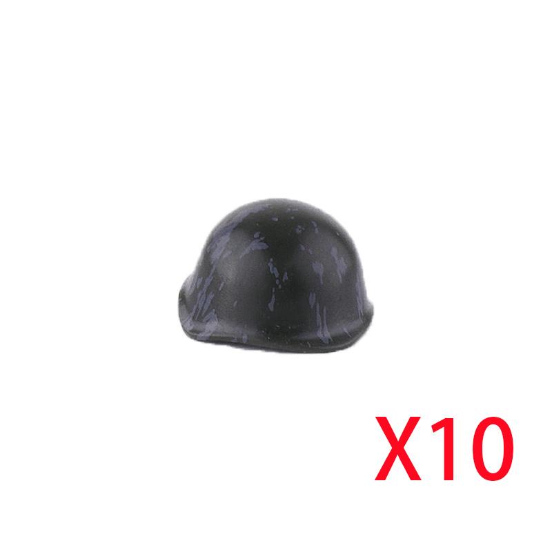 Military Building Blocks Accessories Figure Soldier Helmet Toy USSR USA UK Japanese Hat Mini Brick Hood Mask Flamethrower