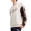 Fila Original Comfortable Skin-Friendly Casual Warm Color Block Sweatshirt Men Sweatshirt Cloud-White F11M519202F-WT