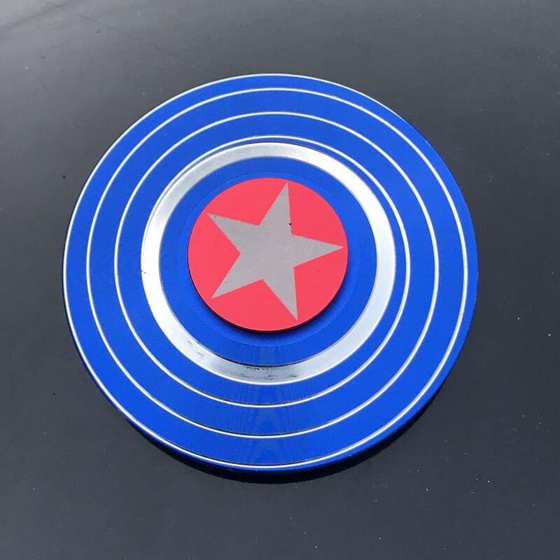Captain Spinner American Fingertip Gyro Shield Alloy Toys Decompression