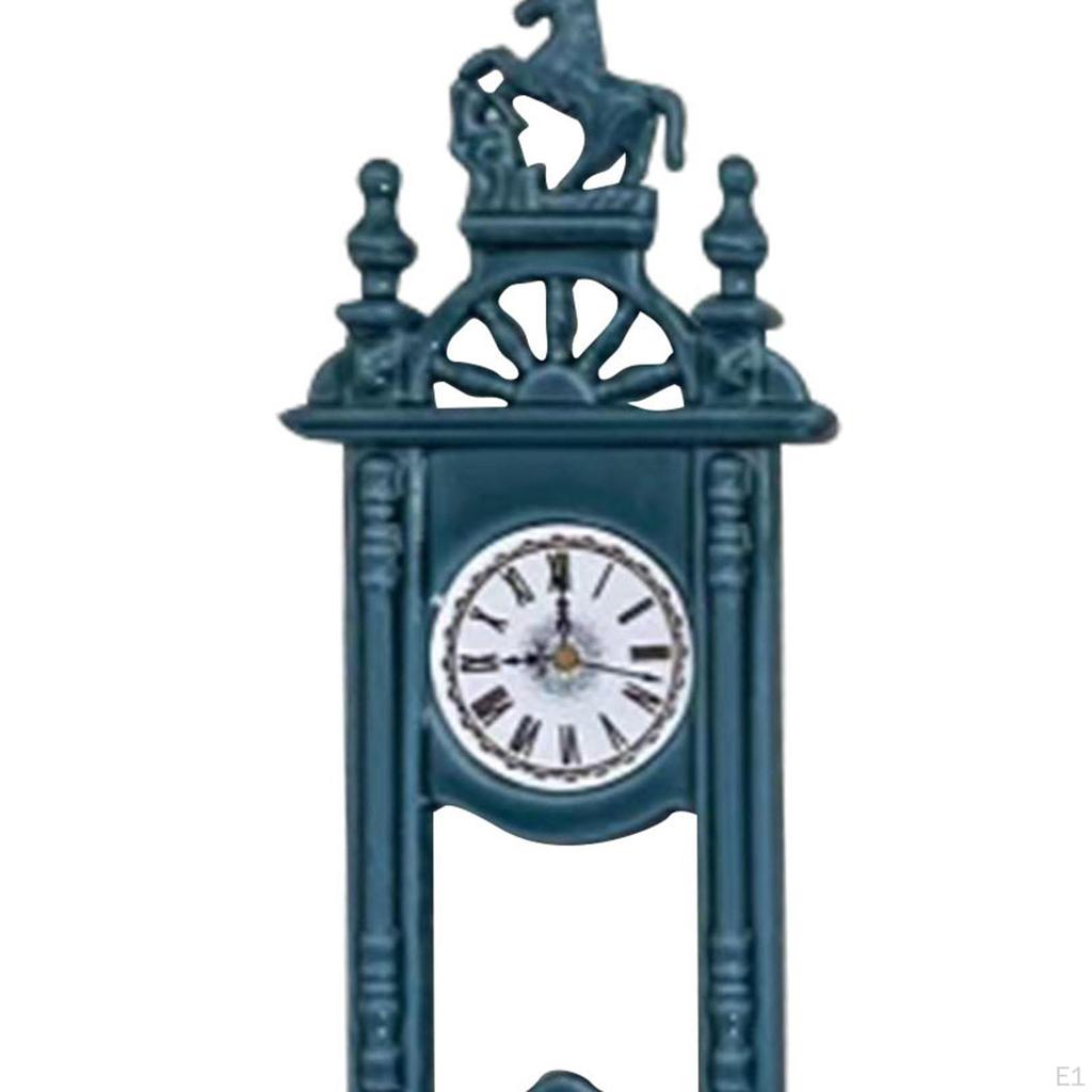 1/12 Dollhouse Miniature Wall Clock, DIY Scene Accessories, Furniture Decor Accessories