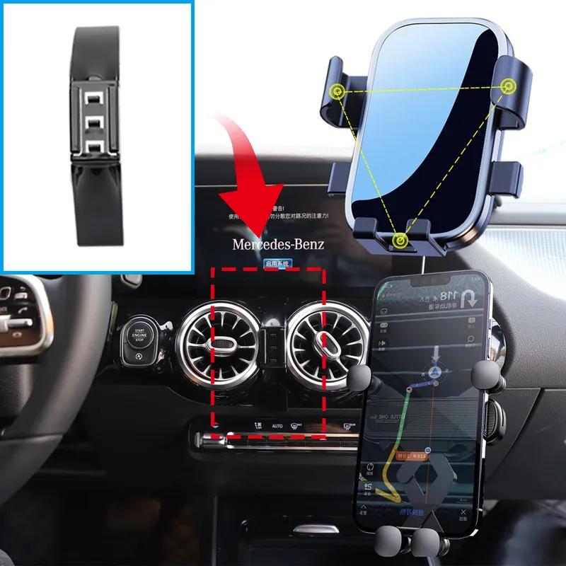 Car Mobile Phone Holder Accessories for Benz GLA X156 X247 EQA B ~2025 GPS Bracket Navigation Stand Auto