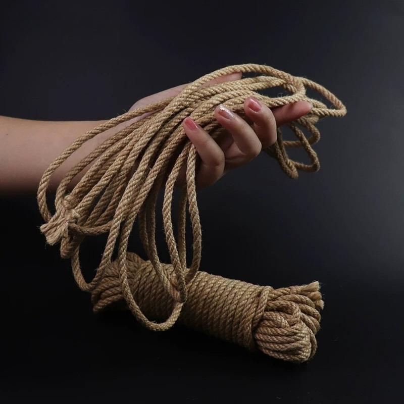 Natural Jute Shibari Rope for BDSM Bondage, Alternative Erotic Restraints Sex Toys for Women Men, Adult Flirting Products