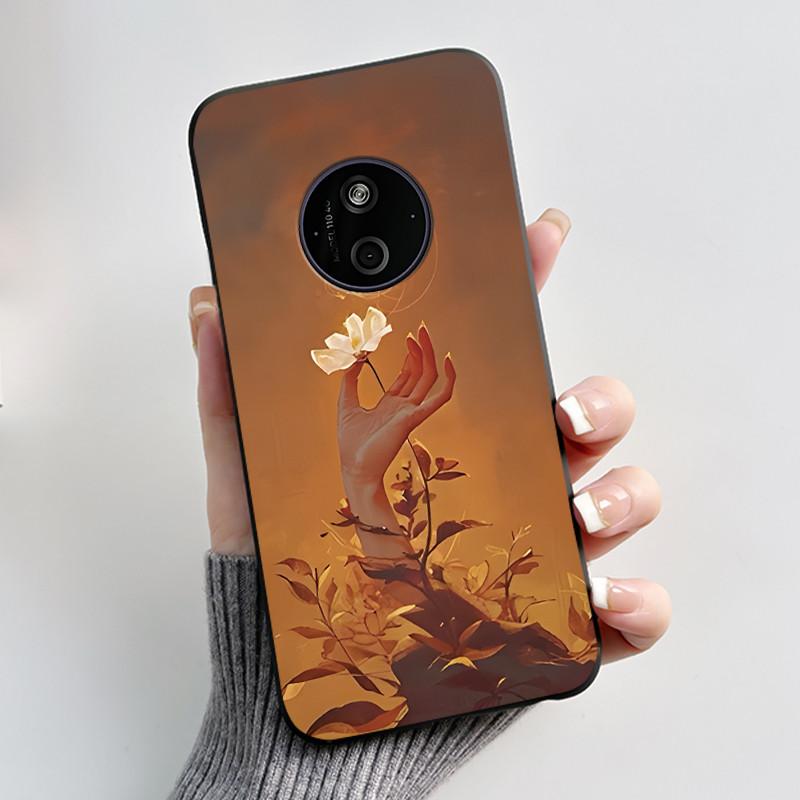 Casing For Nokia 125 110 4G 2024 HMD 110 Case Aesthetic Luxury Cute Cool Boys Girls Soft Silicone Black Matte Phone Cover Shell