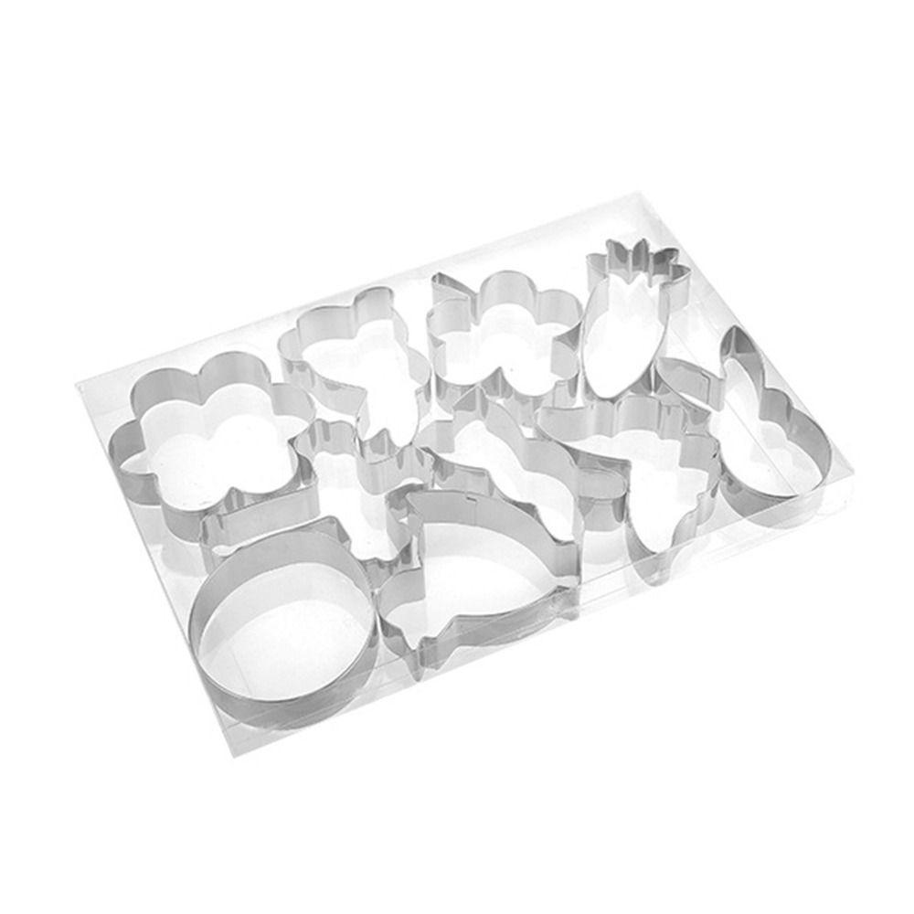 Cross Shaped Cartoon Animal Baking Mold Stainless Steel Kitten Cake Mold Set  Room Decoration