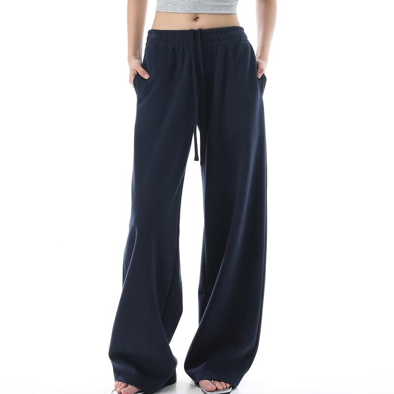 ICH MODE Women's Loose Drawstring Casual Trousers