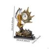 Animal Sculpture Clock for Tabletop Decor In Apartment Or Dining Room