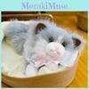 Ragdoll Bow Tie Cat Adorable Stuffed Animal Toy Pillow For Children Decor Room