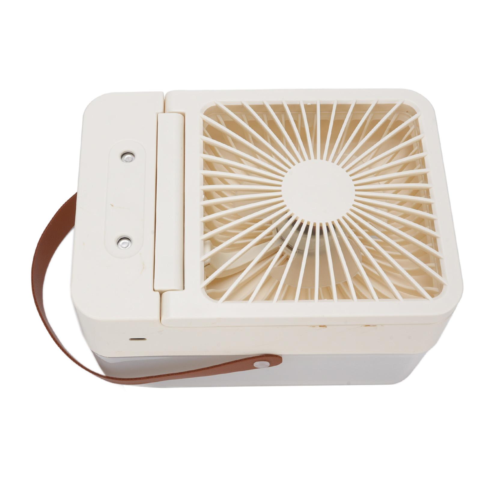 

Desktop Humidifier Fan Quiet Battery Operated Portable Desk Cooling Fan with 2.5L Water for Car