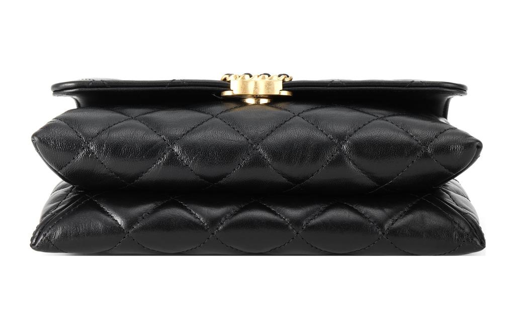 Chanel 23k 19 Hobo Lingge Leather Chain Sewing Leather Tofu Bag Handheld Shoulder Bag Women'S Black