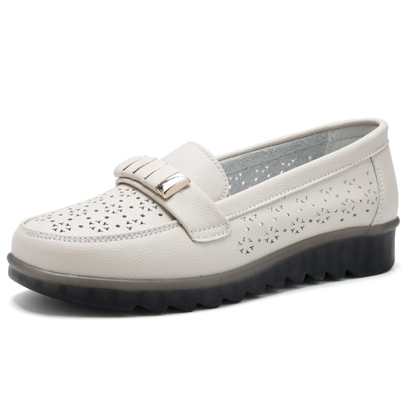 Girls Flat Shoes Womens Flat Shoes 2025 Spring Summer Shoes Women High Heels Leather Casual Women Casual Loafers