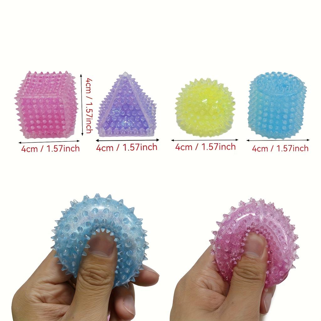 3D Maltose Geometrischer Würfel Squishy Spielzeug, Weicher Sensorischer Fidget Stressball für Kinder ab 3 Jahren, Osterparty & Outdoor Geschenk
