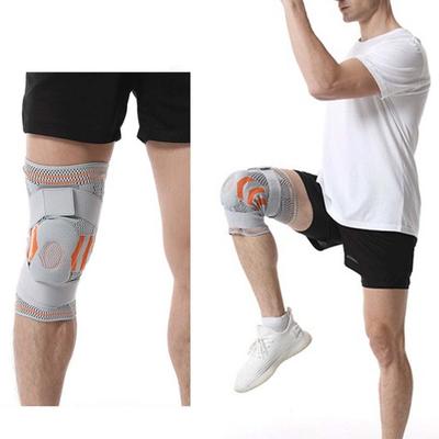 1 Stuk Kniekous Vermindert Blessures Dubbele Bandage Anti-botsing Zweetabsorptie Fitness Basketbal Kniebeschermer Buitensporten