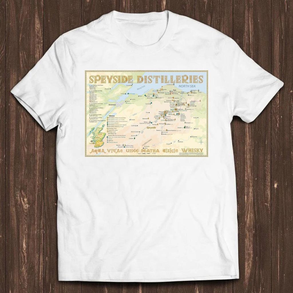 Scotch T Shirt Whisky Liquor Scotland Speyside Region Distilleries Cool Tee C120