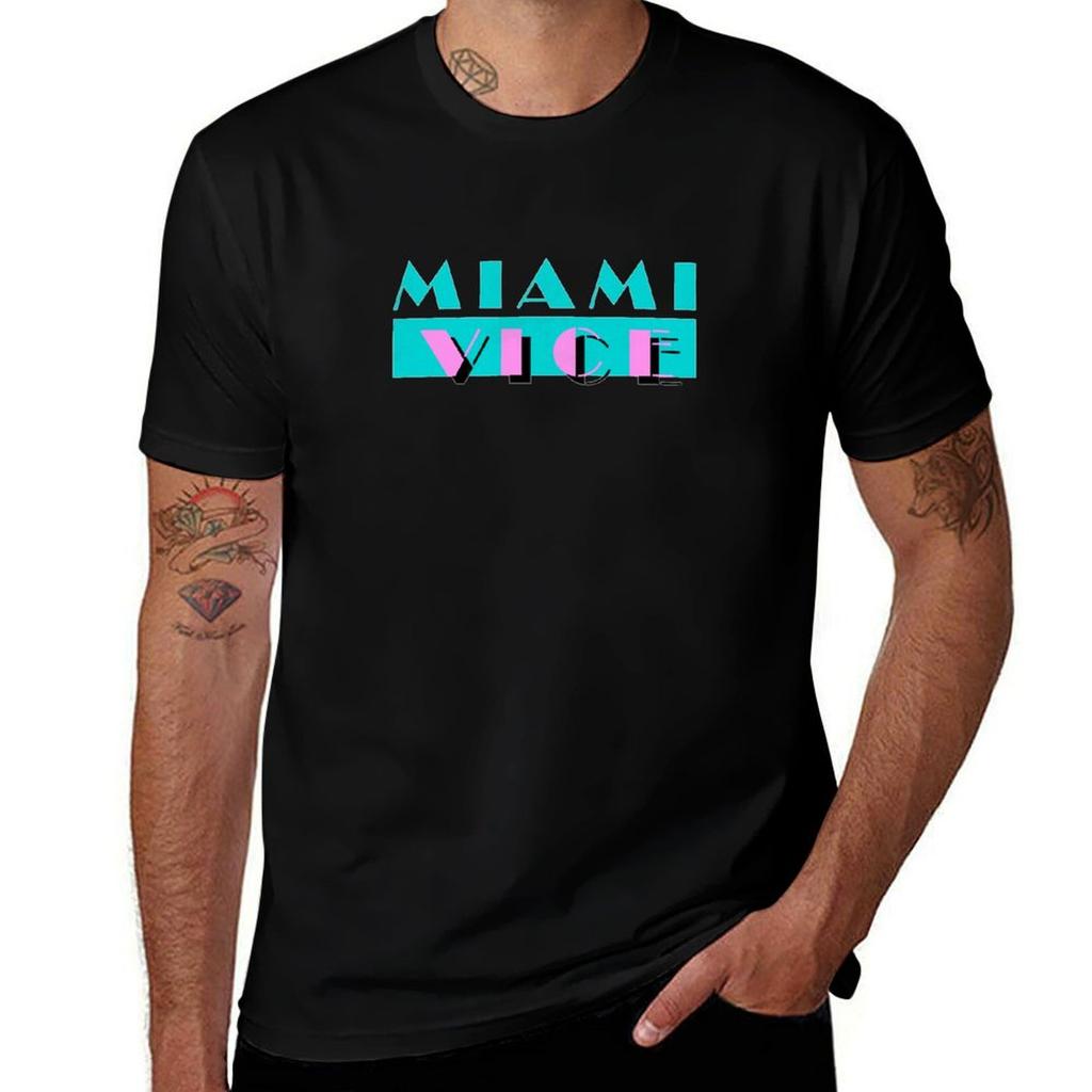 Shirts Graphic Brand Tshirt Miami Unisex T Tv Shows Vice Shirt 100 Cotton Luxury Unisex T