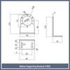 0.6KG-40KG Magnetic Powder Brake and Clutch Bracket, Single/Double Axis