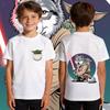 Kids Boys Yoda Graphic T Shirt Cotton Casual Soft Breathable Star Wars Child Clothing Summer Top Toddler Tee