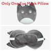 Cute Cartoon Ushaped Pillow With Water Crystal Fabric For Home And Travel