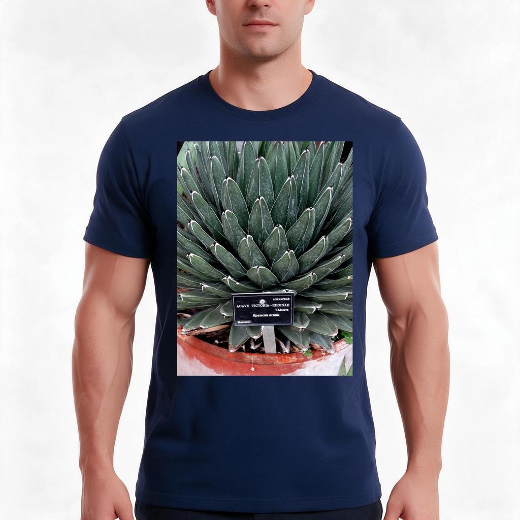 Agave Victoria Plant Photo Tshirt Summer Casual Cotton Tee Oversized Streetwear Tops Vintage Graphic Print Unisex Unisex Unisex