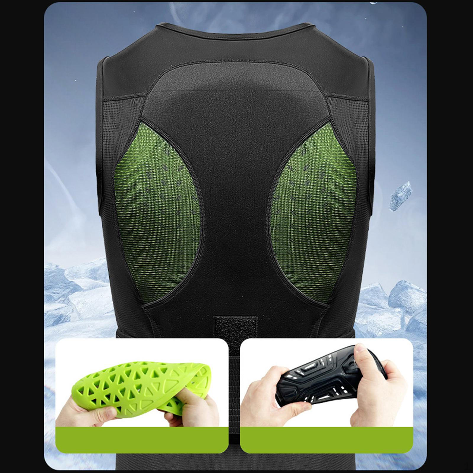 

Spine Back Protector Vest Equipment for Men Accessories Shock Absorption Riding Cycling Race XXL