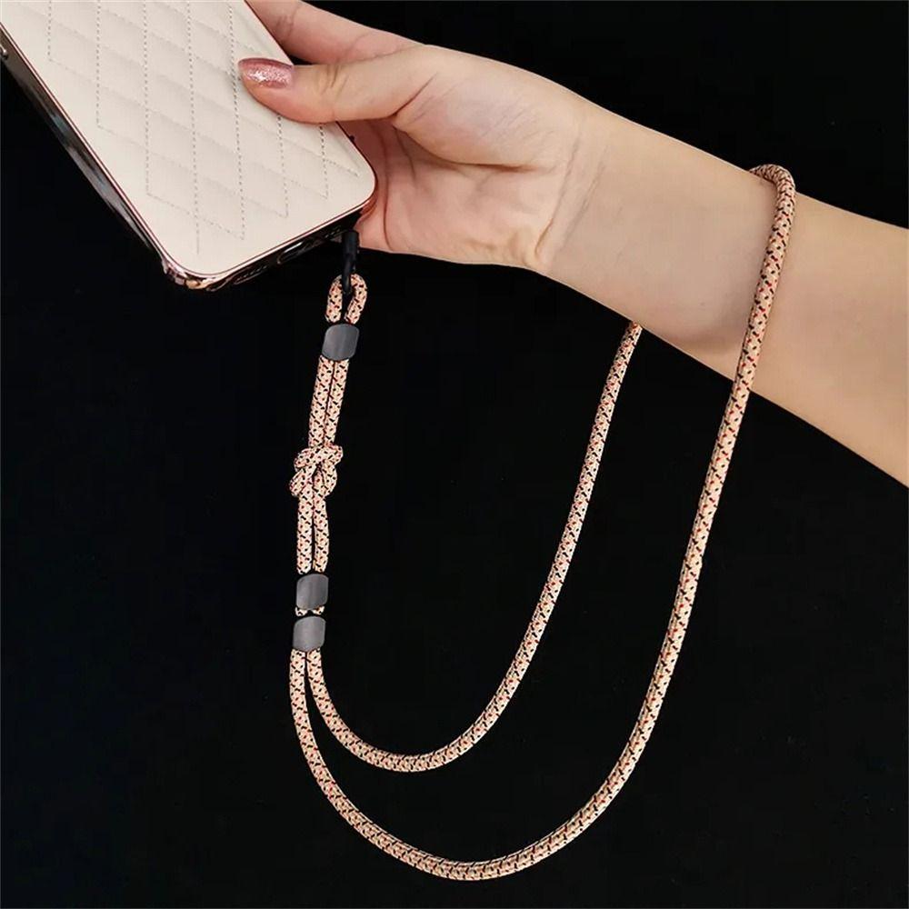 Adjustable Mobile Phone Lanyard Hand-woven Cellphone Straps Phone Hanging Chain  Wrist Straps