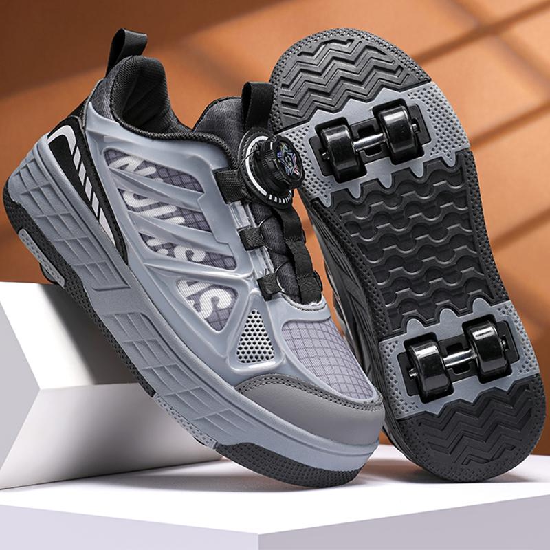 Vaikiški keturračiai sportiniai batai riedučiais Kaip plokščiapadžiai sportiniai batai Riedlenčių batai Sportiniai batai Moteriški riedučių batai