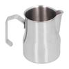 Milchaufschäumkännchen 304 Edelstahl Milchkännchen Kaffeeaufschäumkännchen Latte Art Kännchen zur KaffeezubereitungSilber 350ml