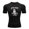 Men's Compression Athletic Workout T-Shirt, Gym Rat Weightli