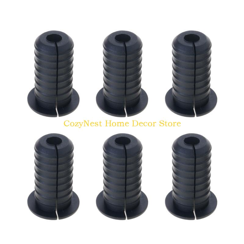 92MF 6Pcs Cable Routing Rubber Wall Bushing Grommet Universals Cable Management Wire Organizers Cable Protections Sleeve