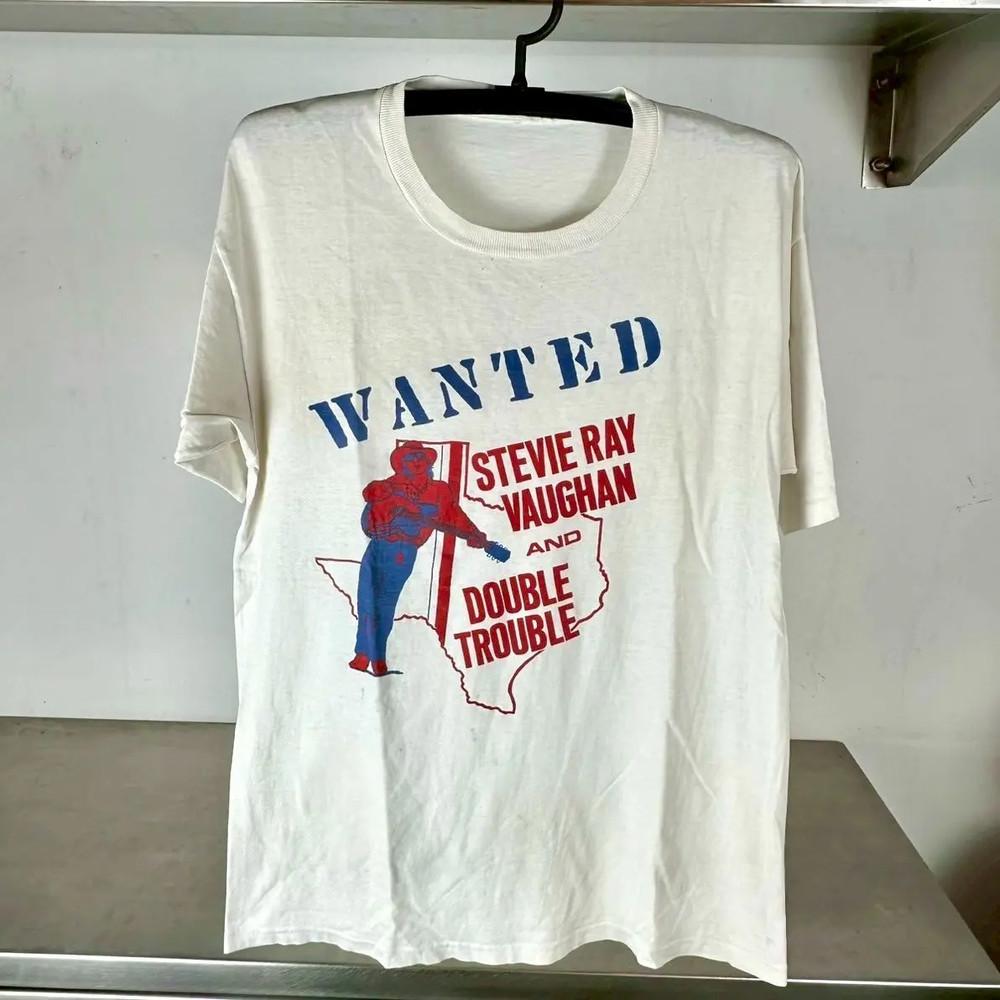Vintage 80s Stevie Ray Vaughan amp Double Trouble Tshirt unisex NZ07 Unisex T-Shirt S