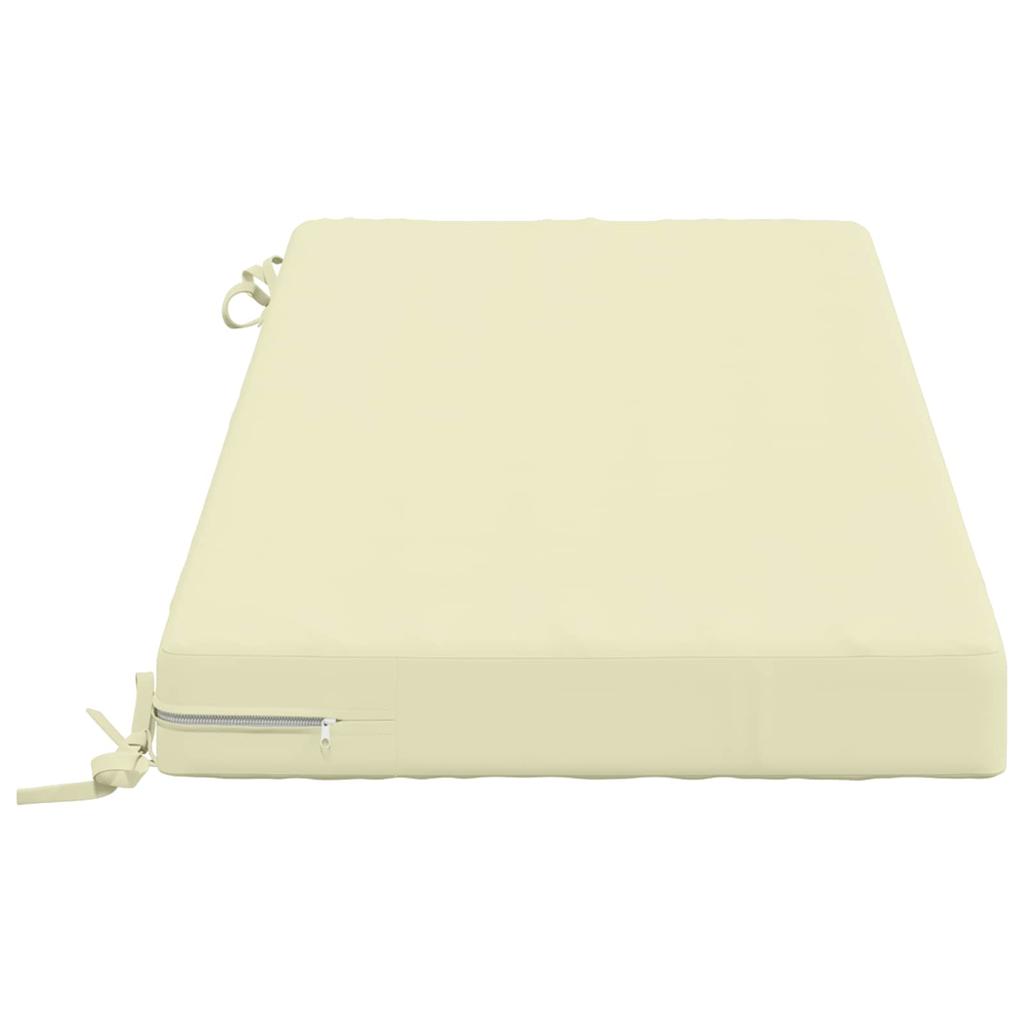 Bench Cushion SOEST 100percent Polyester Cream 120 X 50 X 8 Cm