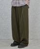 Good Life Works Double-Pleat Wide Nylon Pants Khaki
