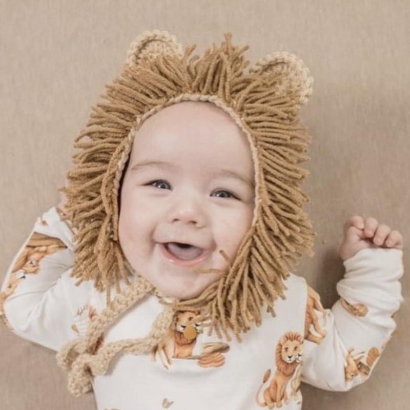 Infant Baby Knit Hat Handmade Crochet Cartoon Animal Themed Beanies Cap Cute Ears Bonnet Newborn Photography Props