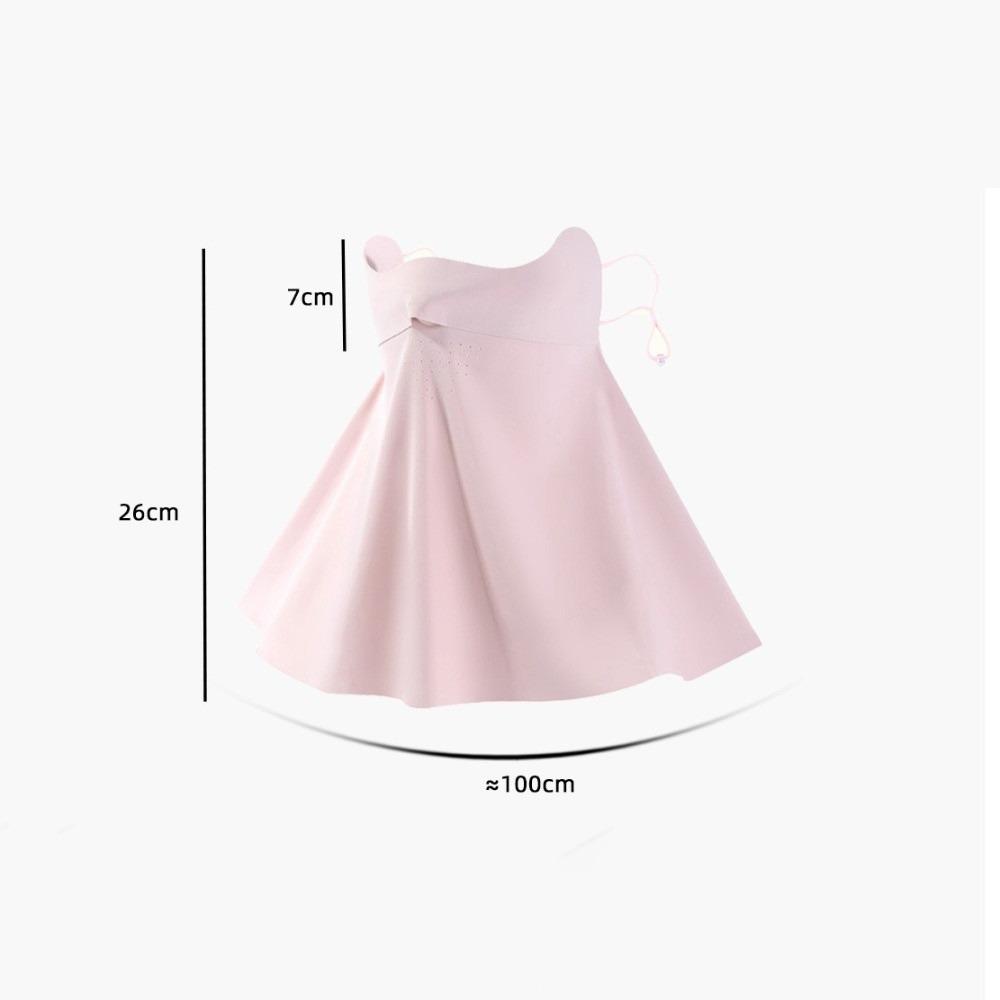 

Ice Silk Summer Sun Protection Face Mask Adjustable UV Protection Mask UV Protection рожевий