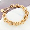 Gold And Silver Metal Chain Bracelet For Men And Women Fashion Accessories