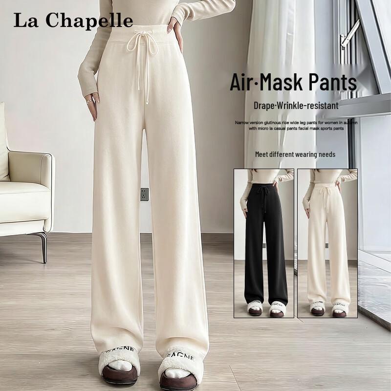 

La Chapelle Women s Drape Wide-Leg Casual Pants XL
