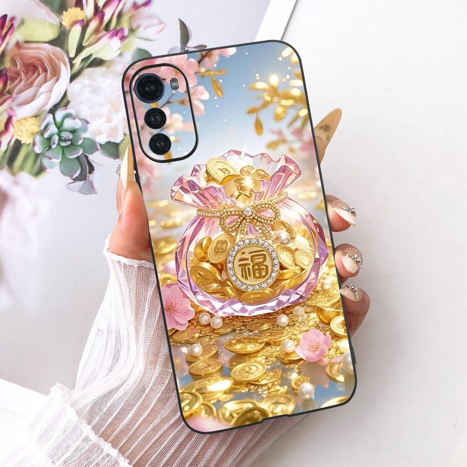 Silicone Case For Motorola Moto E32 E32s Cover Fashion Cartoon Dragon Painted Fundas Soft TPU Bumper For MotoE32 MotoE32s Casing