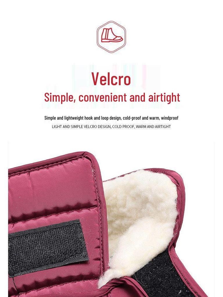 Northeast Women's Waterproof Winter Mid-Calf Snow Boots with Velvet Lining and Non-Slip Thick Sole